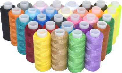 Sewing Threads Kits Polyester 30 Spool 250 Yards Per Spools for Hand Machine Sewing (30 Colors)