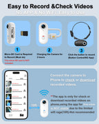 Cat Camera Collar with Phone App and Location Tracker, Pet POV Cam