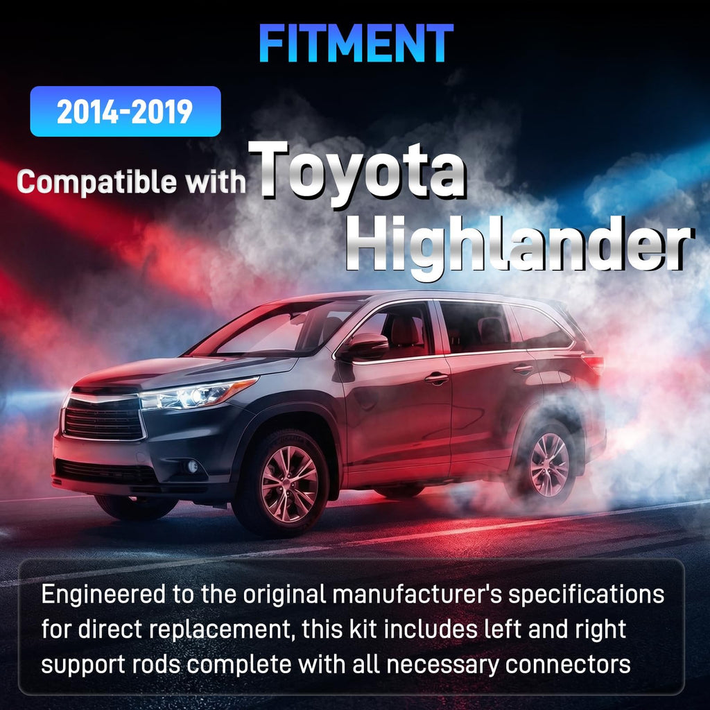 Power Liftgate Struts Compatible with Toyota Highlander 2014-2019