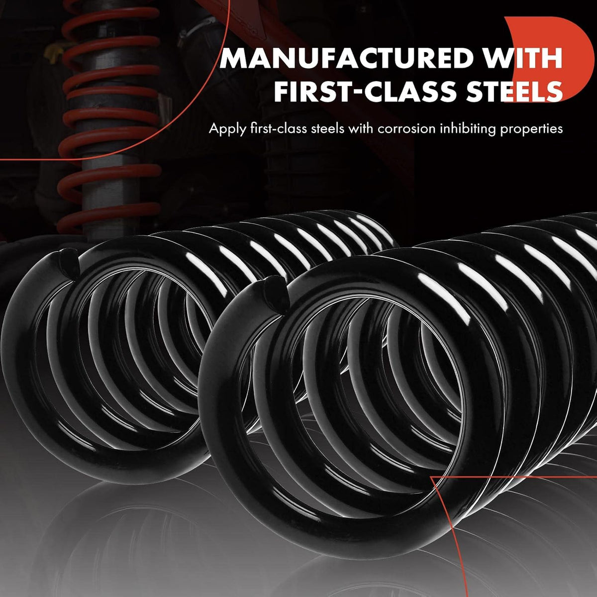 A-Premium 2Pcs Front Suspension Coil Spring Set Compatible with Honda CR-V CRV 2002 2003 2004 2005 2006 2.4L, Driver and Passenger Side, Replace# 5140159A034, 5140159A904