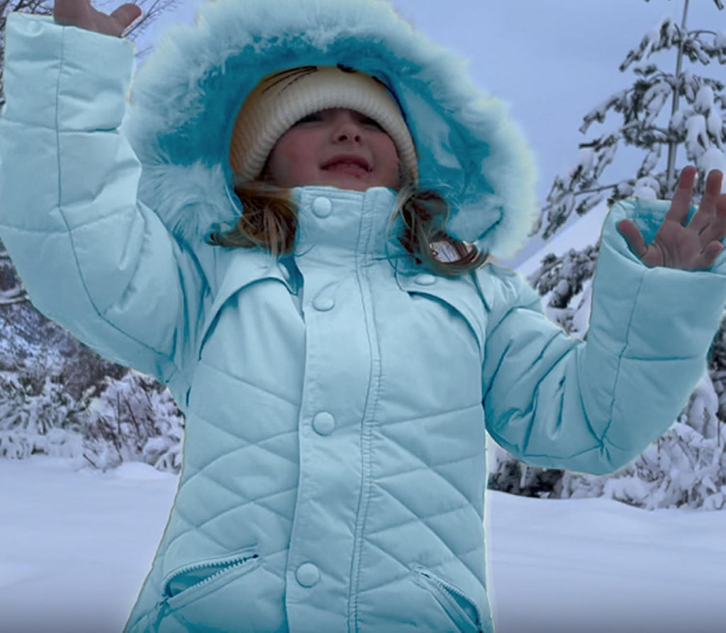 Girl's Kids Winter Coat Parka Kids Warm Puffer Jacket with Hooded (Toddler & Big Kids)
