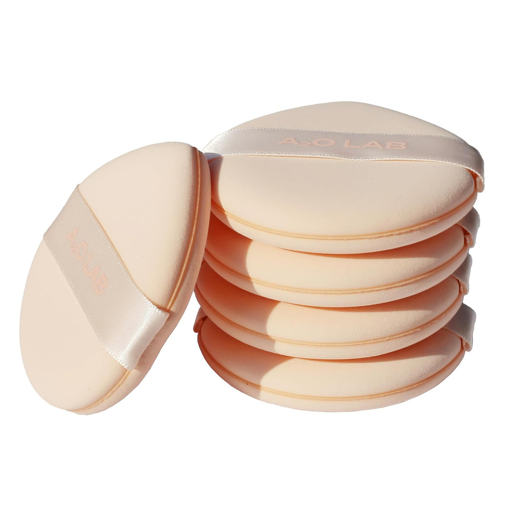 Silky Silicone Makeup Sponge Set, Reusable Cosmetic Applicators Extra Soft Rubycell Makeup Sponges (Peach)