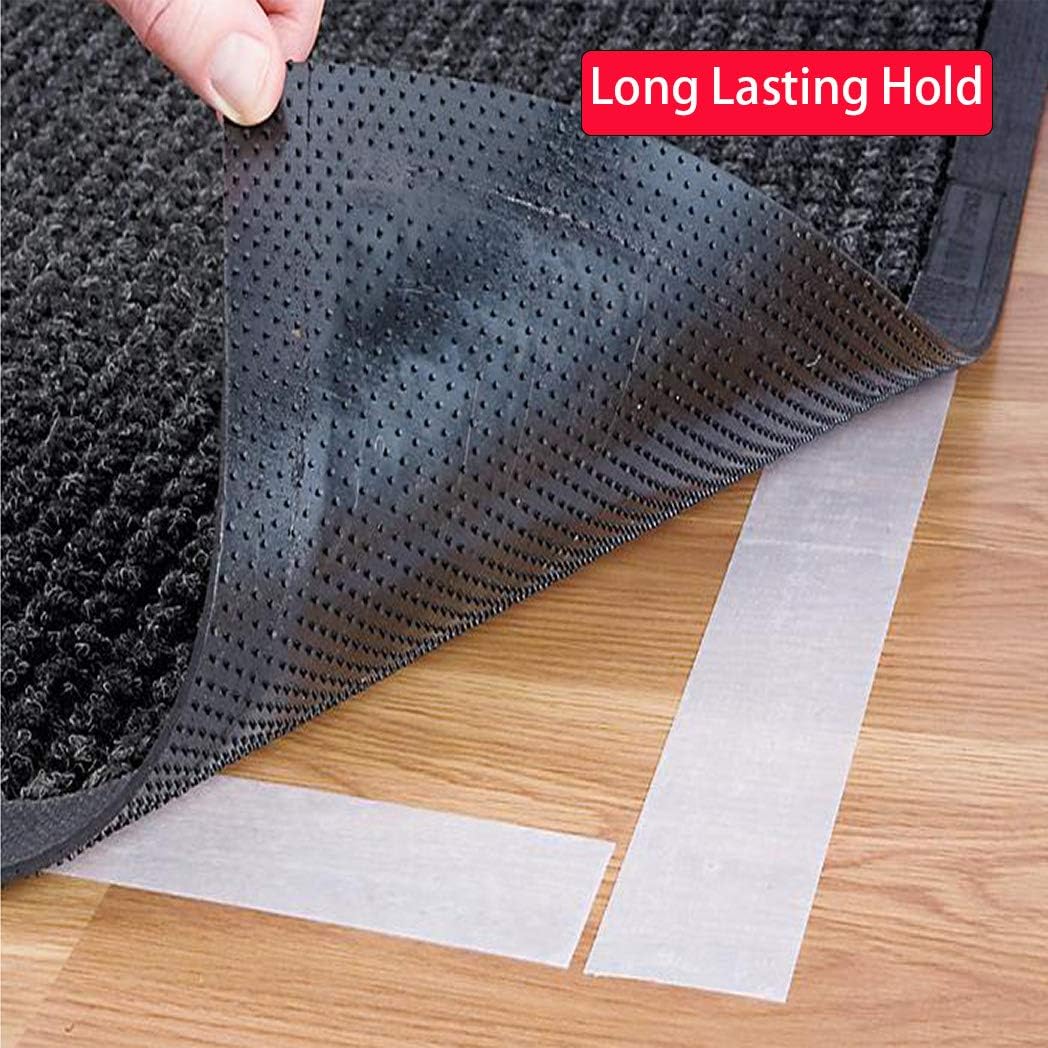 APT Double Sided Carpet Tape, Residue-Free, for Area Rugs, Rug Grippers for Hardwood Floors, Wood Safe Two Faced Rug