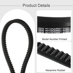 uxcell AX82 EPDM V-Belt, Raw Edge Cogged Industrial Rubber V Belt 1/2" Width x 82" Inside Circumference