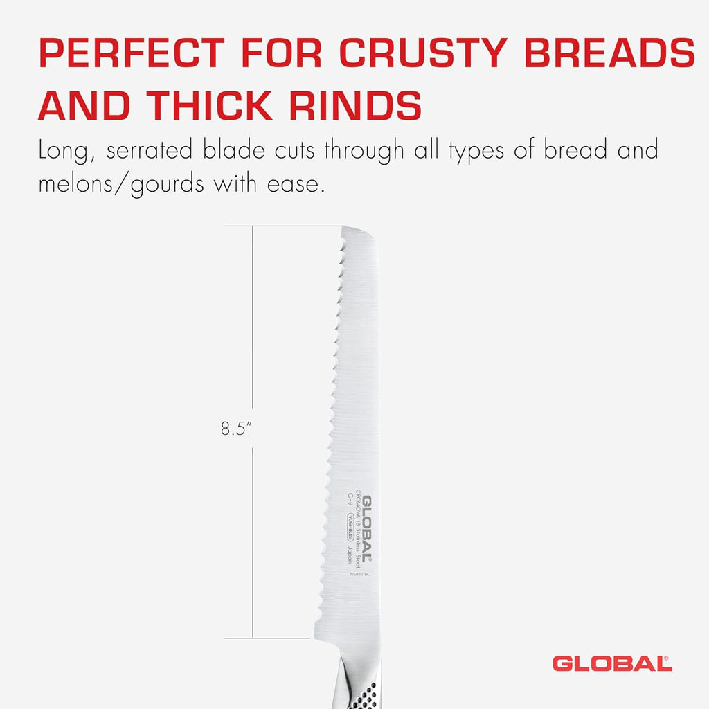 G-9-8-3/4 inch, 22cm Bread Knife, 8.75", Stainless Steel