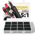 TKDMR 530 Pcs 5:1 Heat Shrink Tubing Kit, Marine Grade Adhesive Lined