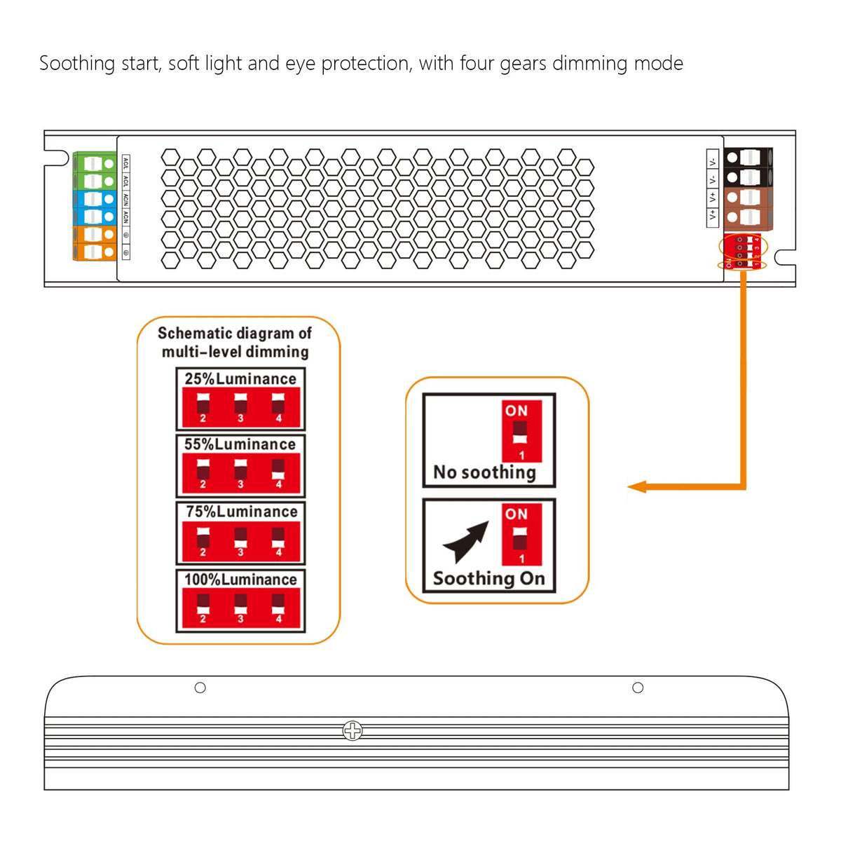 Constant Voltage LED Driver 24V 200W 8,33A, Switching Power Supply