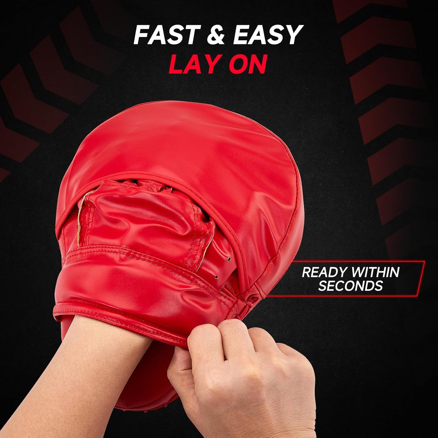 Boxing Pads Curved Focus Mitts | Training Pads, MMA Muay Thai Kickboxing Coaching, Martial Arts Punching Hand Target
