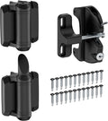 Self Closing Gate Hinges and Key Lockable 2 Sided Gate Latch Gate Hardware Kit,Two Sided Self Locking Gate Latch and