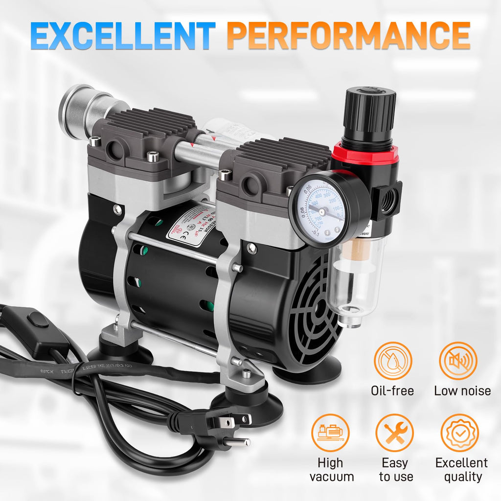 50L/Min Oilless Vacuum Pump for Laboratory Electronics DIY Industry