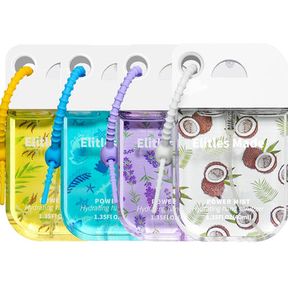 Hand Sanitizer Spray, 4Pack Hand Sanitizer Travel Size With Keychain, Scented Mini Spray Hand Sanitizer Clip Backpack