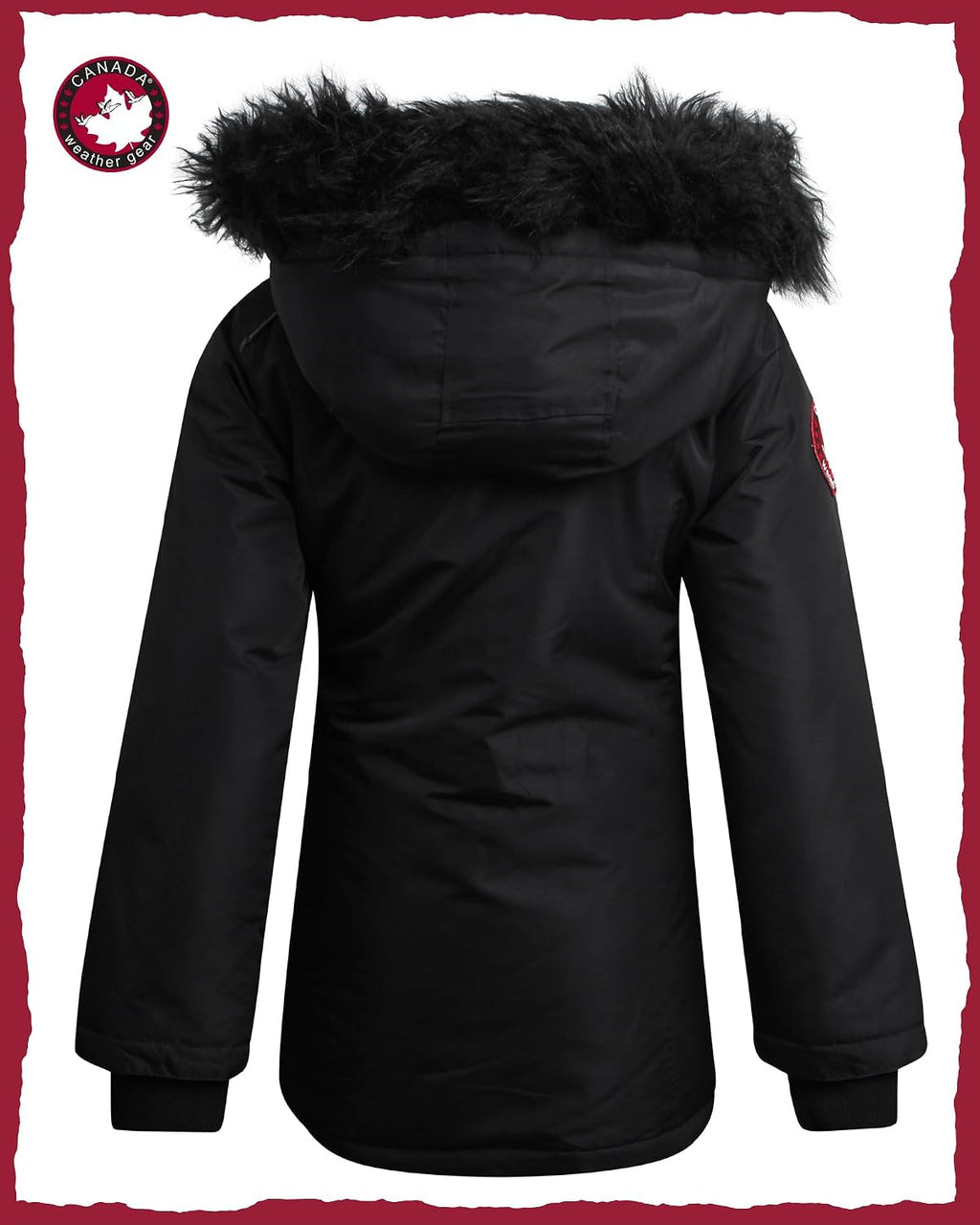 Girls Winter Coat - Long Length Faux Fur Puffer Ski Jacket Water & Wind Resistant Insulated Fleece Parka
