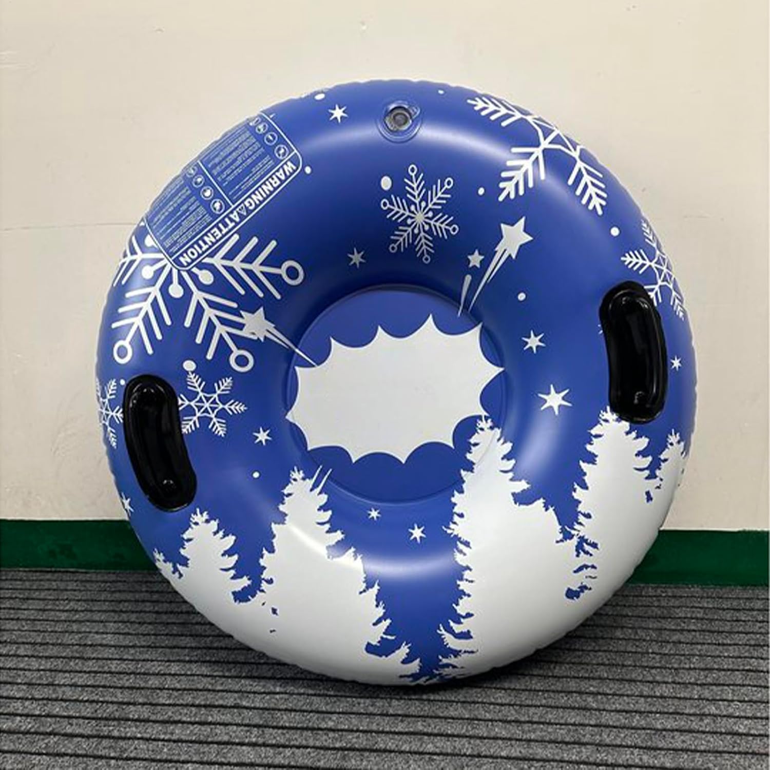 Sledding Tube 35.4 Inch Inflatable Thickened Heavy Duty Handles | Snow Toys Snow Sleds for Family Activities Outdoor