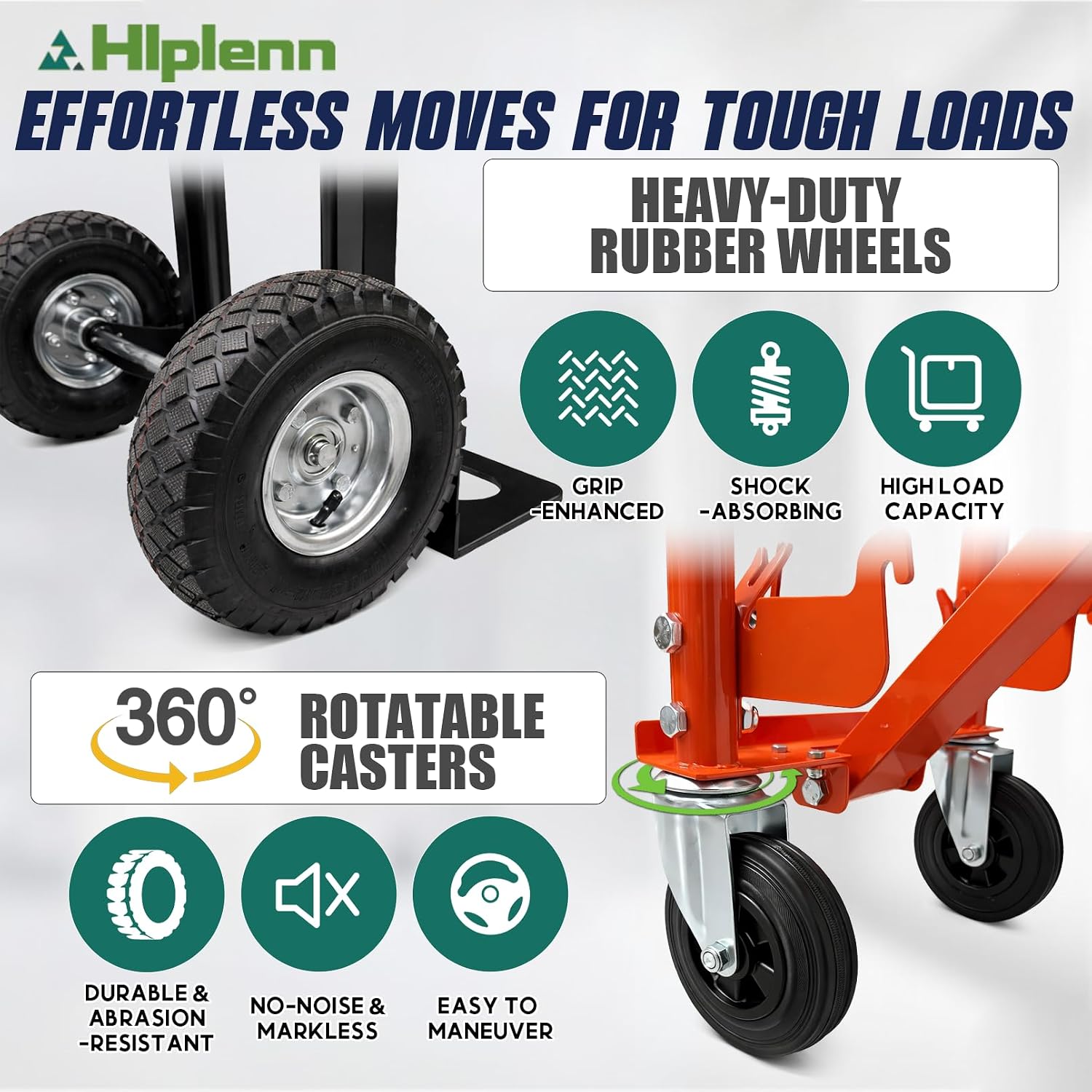Aluminum 4 in 1 Convertible Hand Truck Dolly with 4 Wheels | 1000LBS Capacity, Includes 2 straps, Ergonomic Handle