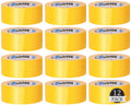 Yellow Duct Tape Bulk, 2 Inches x 60 Yards, 12 Pack
