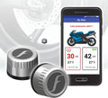Bike 2 TPMS (Silver) - Wireless Tire Pressure Monitoring System with Bluetooth 5.0 | Real-Time Tire Pressure Sensor |