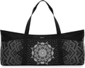 Yoga Mat Bag, Extra Canvas Gym Bag with Waterproof Pocket Metal Zipper, Fits Mat & Blocks, Stylish Yoga Mat Carrier
