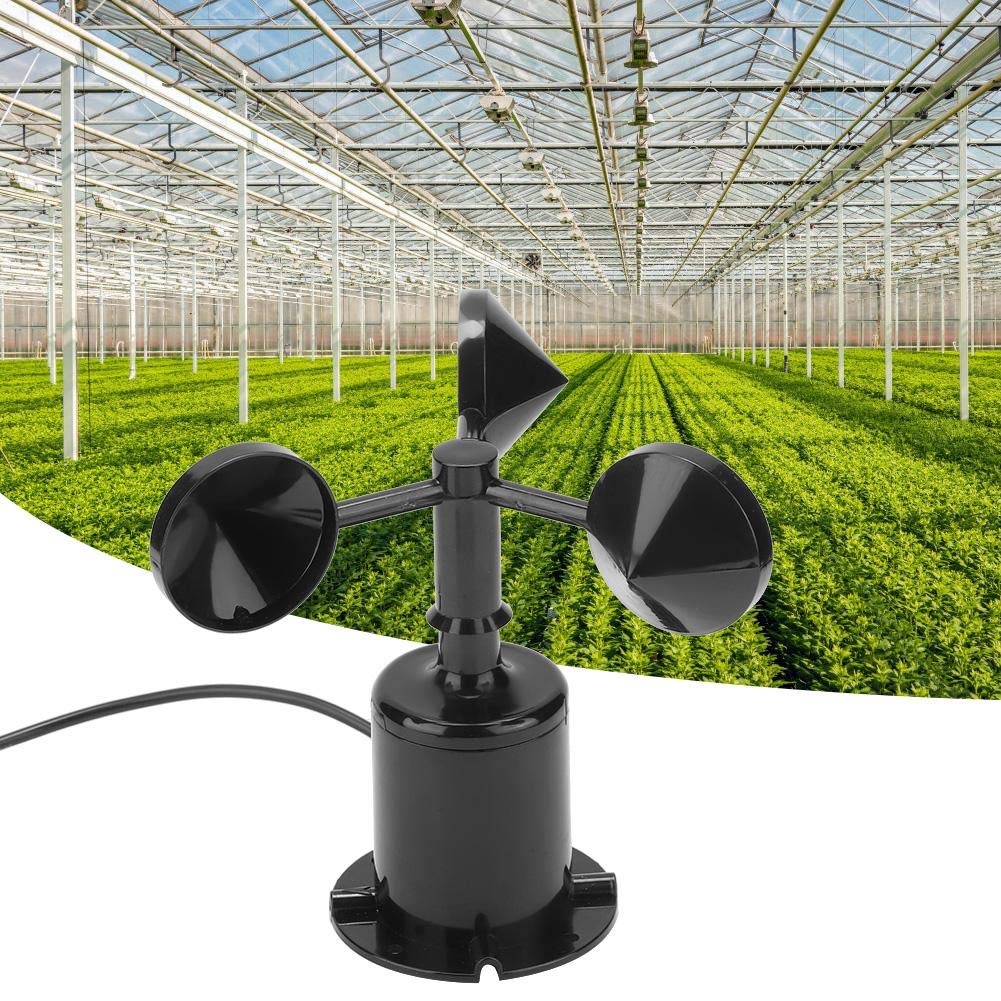 Wind Sensor 0-70m/s Environment Signal Output Pulse Type Three Cups Wind Speed Sensor Anemometer