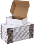 25 Pack 6x4x2 inch Small Shipping Boxes, White Mailing Boxes