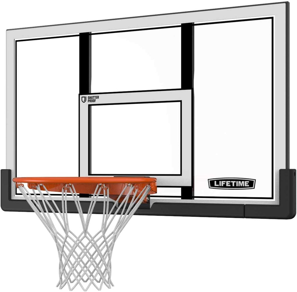 Shatterproof Backboard Rim Combo, 48-Inch, Mounting Bracket Sold Separately
