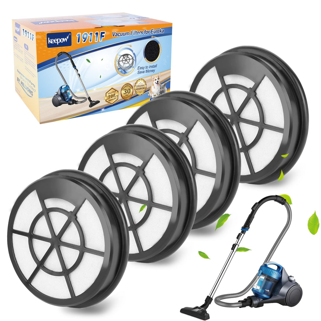 KEEPOW Vacuum Filter Compatible with Eureka Whirlwind Bagless Canister