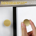 12 Piece Drawer Knobs, Gold Cabinet Knobs with Screw, 30mm Drawer Pulls for Dresser, Kitchen, and Cabinet Drawers