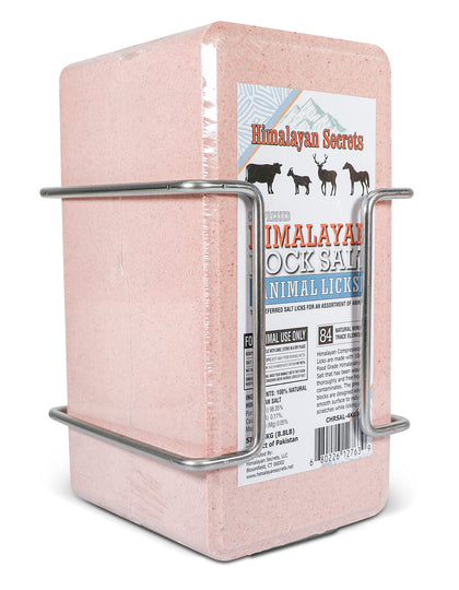 Compressed Salt Lick Brick with Holder, Animals - 4kg