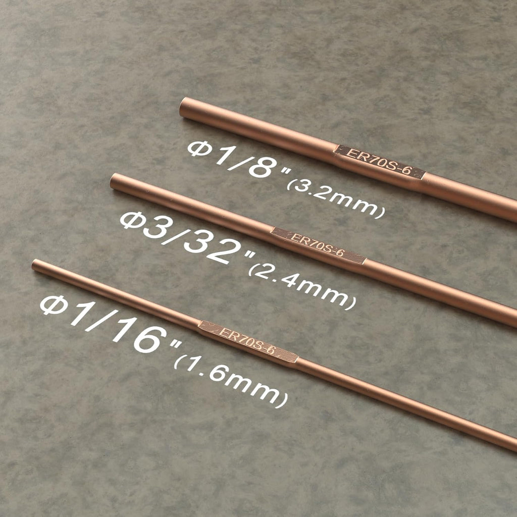 ER70S-6 1/8" x 16" 5LB Mild Steel TIG Welding Wire Filler Rod | Low Splatter Corrosion Resistance, TIG welding