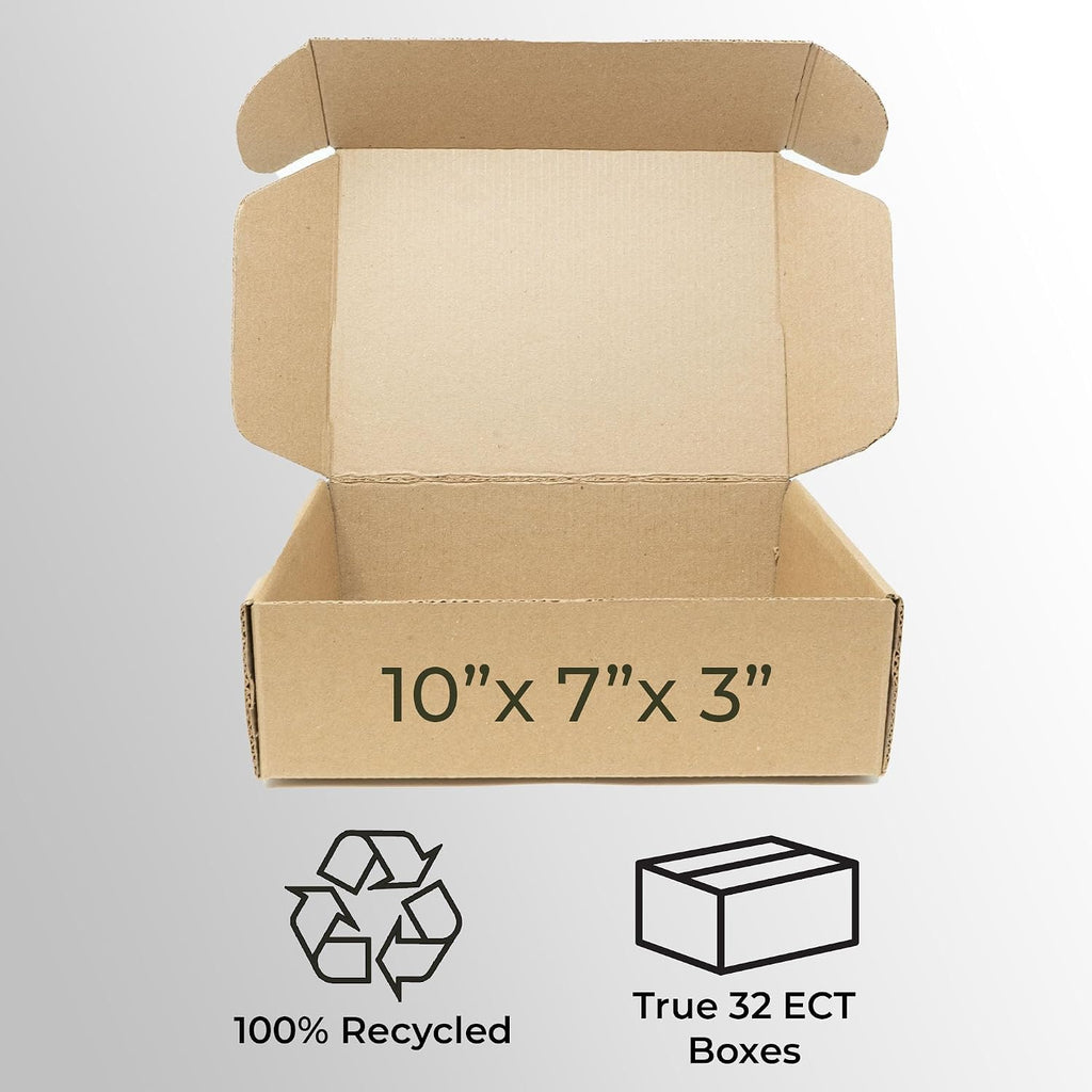 Commercial 32 ECT Shipping Mailer Boxes, 9"x6"x2", 25 Pack