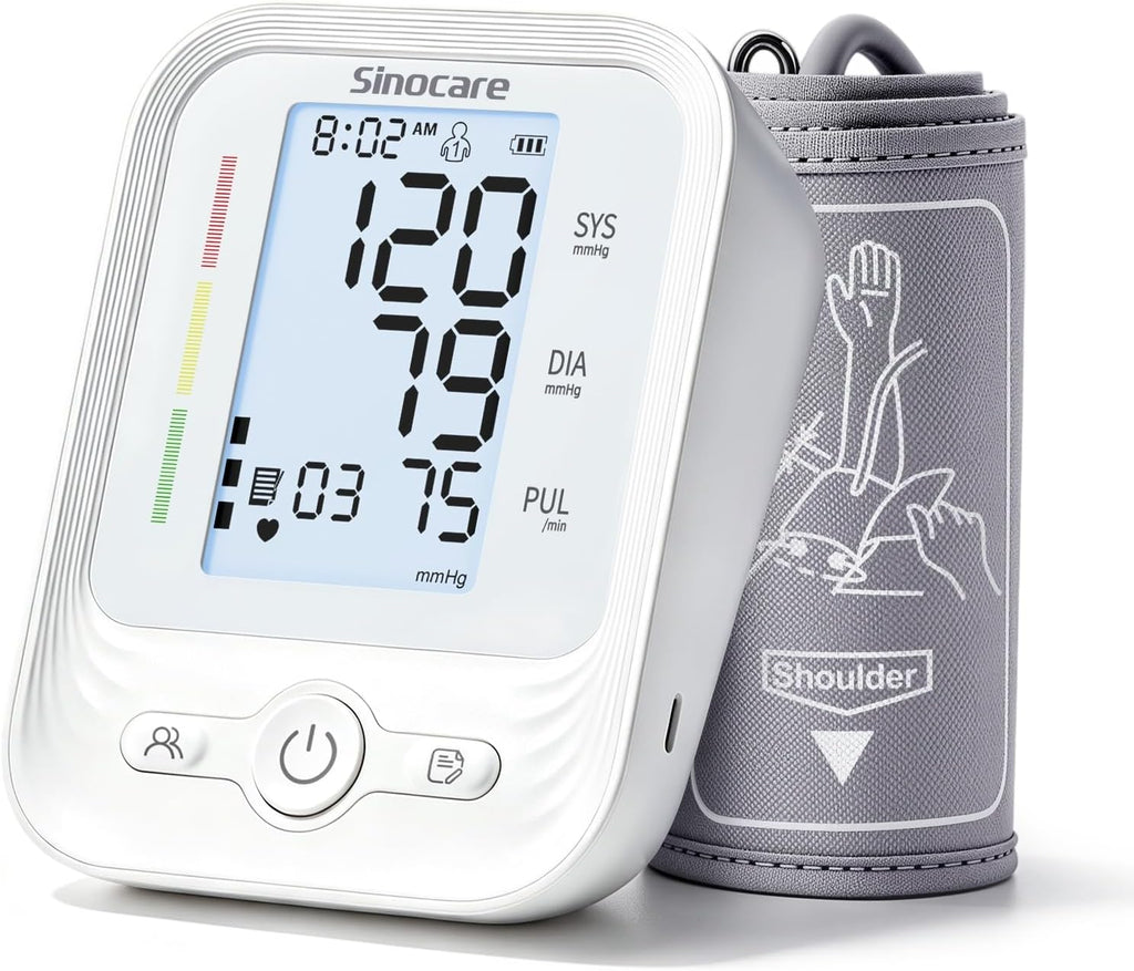 Blood Pressure Monitor, Upper Arm BP Machine, FDA Cleared