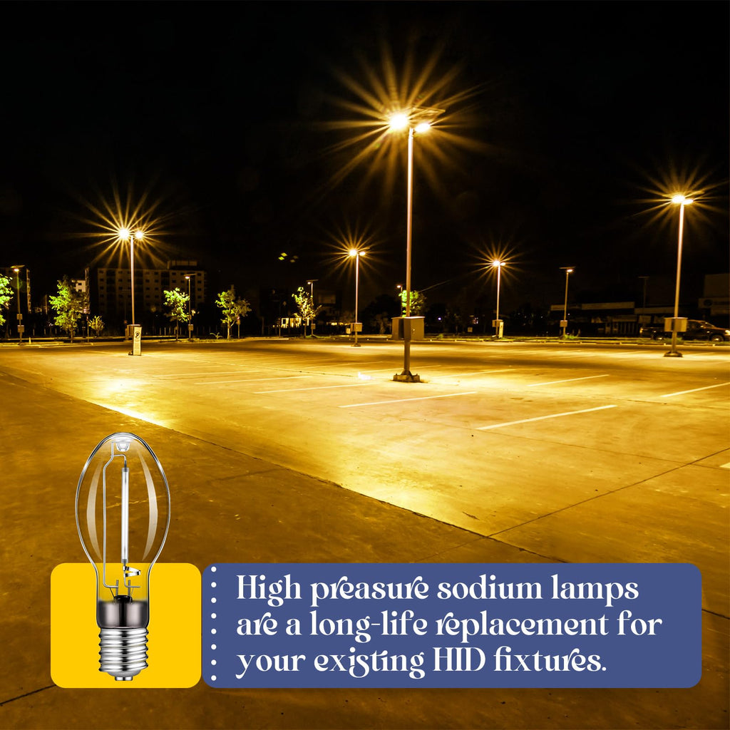 LU150/MOG 150 Watt High Pressure Sodium Light Bulb, Mogul Base E39