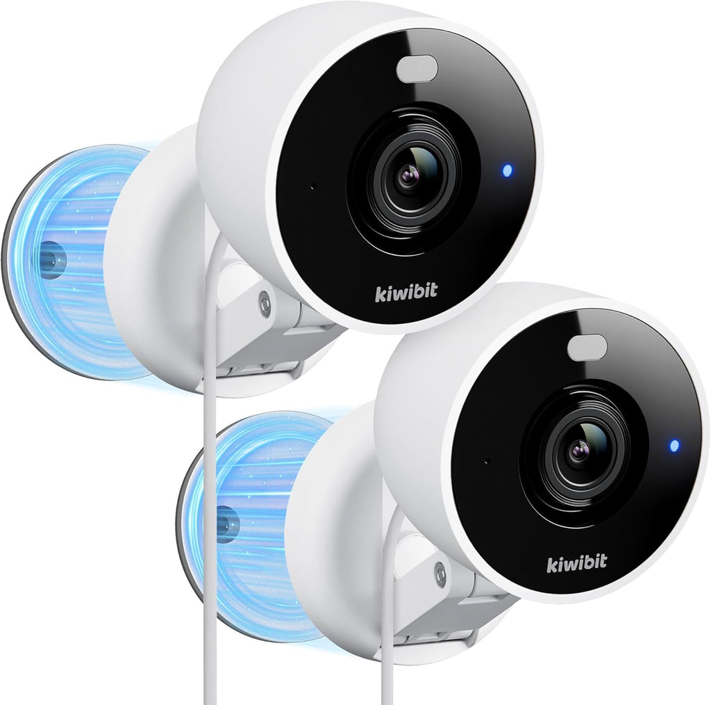 2K Security Camera Indoor/Outdoor, Magnetic Wired Cameras for Home Security, Pet Camera, Baby Monitor, AI Detection