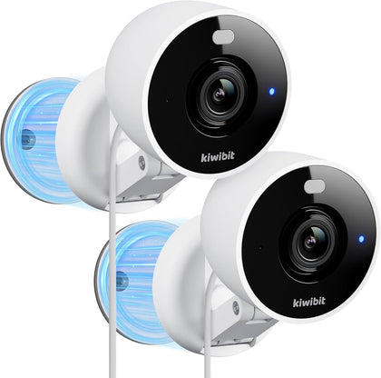 2K Security Camera Indoor/Outdoor, Magnetic Wired Cameras for Home Security, Pet Camera, Baby Monitor, AI Detection