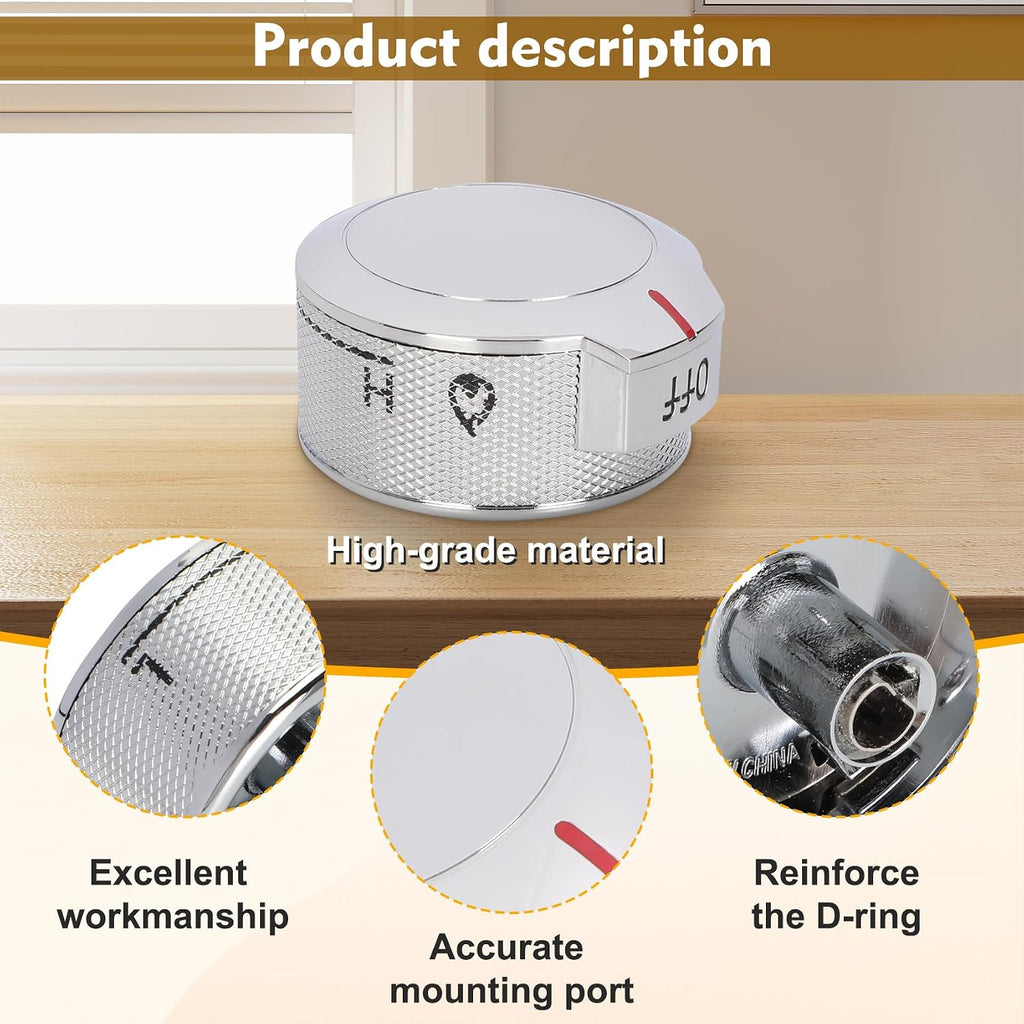 New Upgraded W11030413 Stove Control knob fit for Whirlpool KitchenAid Stove knobs, w11030413 knob Replace W10643306 W10786063 W11027434 4461624 AP6038805 PS11770322 EAP11770322 knob (5 Packs)