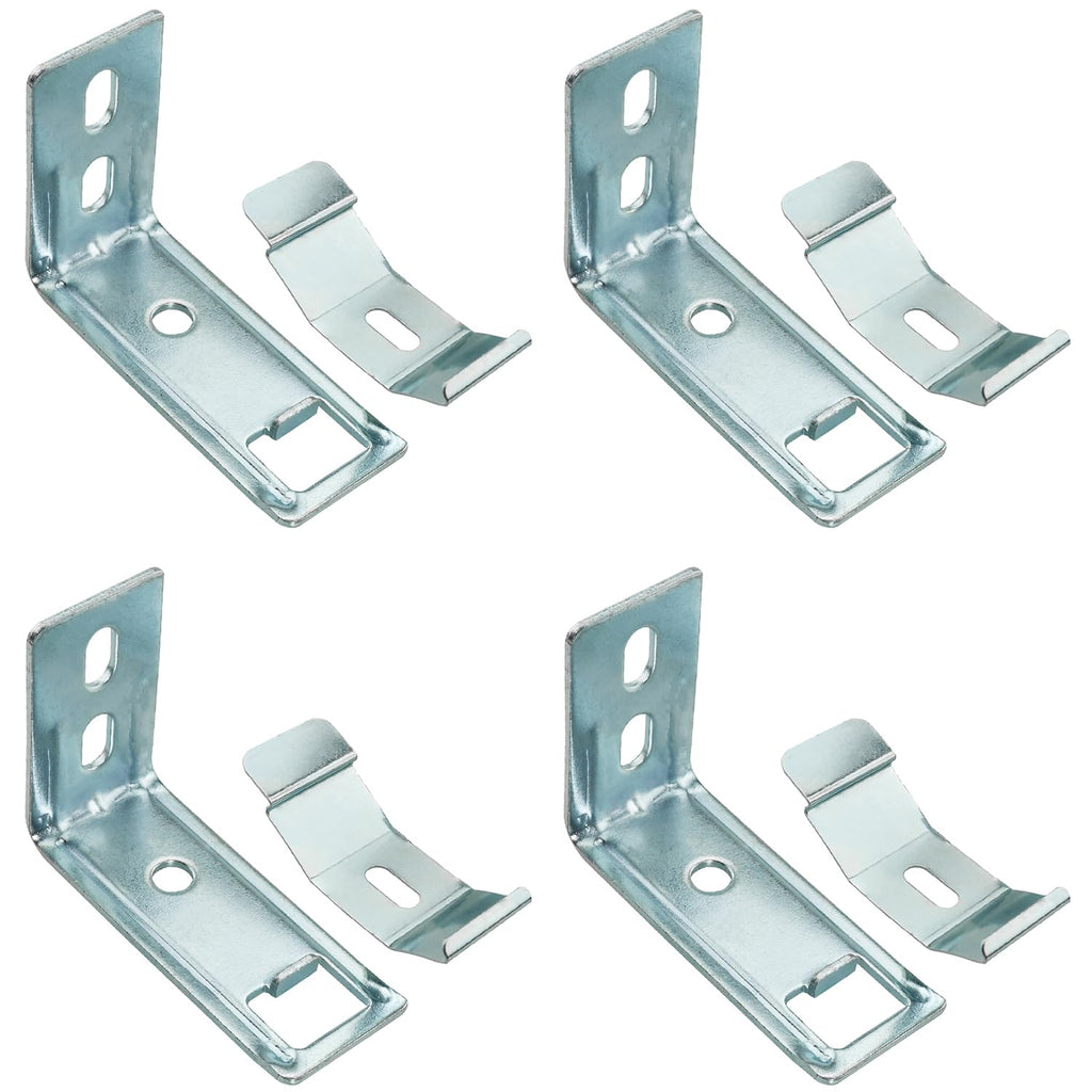 4Sets Vertical Blinds L-Shaped Brackets Vertical Blinds Mounting Bracket, Clip Blind Extension Frame