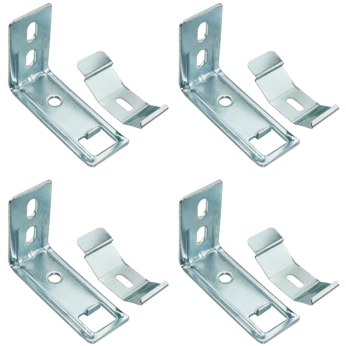 4Sets Vertical Blinds L-Shaped Brackets Vertical Blinds Mounting Bracket, Clip Blind Extension Frame