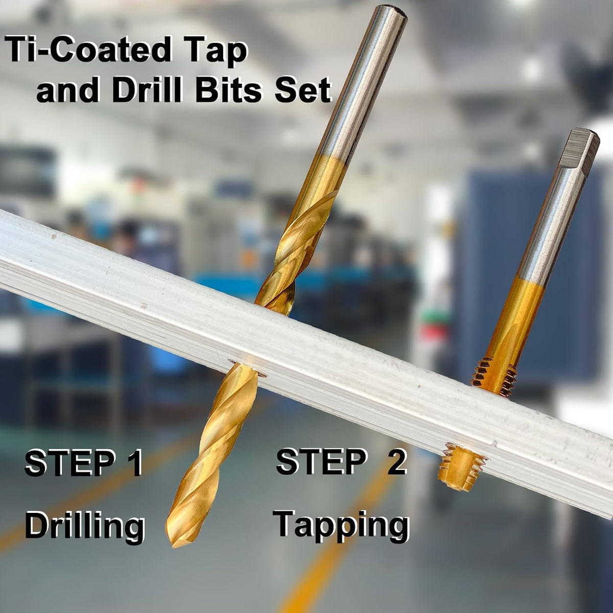 M3x0.5 Ti-Coated Tap and 2.5mm Drill Bit Set