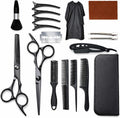 Hair Cutting Scissors & Shears Kit - 20-Piece Professional Hairdressing Tools Set for Barber Salon Home Thinning