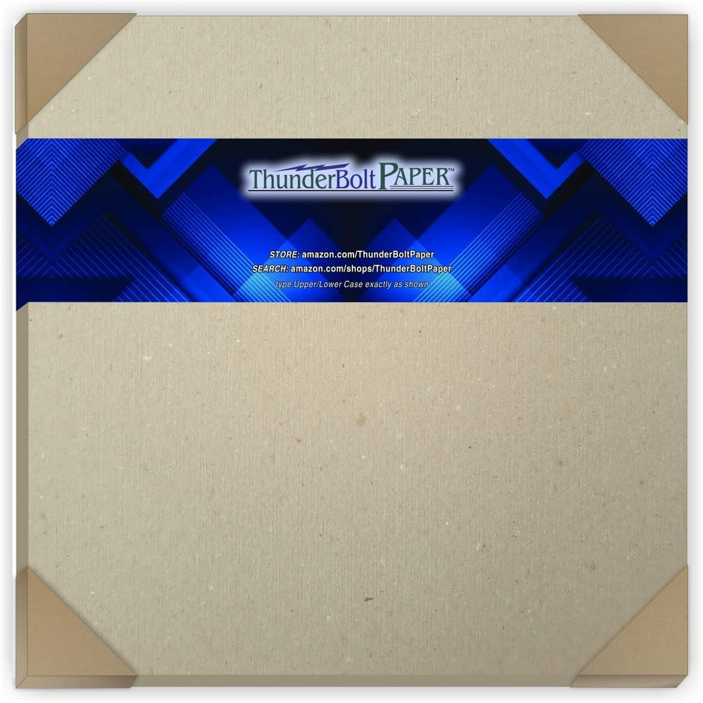 15 Sheets Chipboard 46pt (Point) 12 X 12 Inches Medium Weight Scrapbook Size .046 Caliper Thickness Cardboard