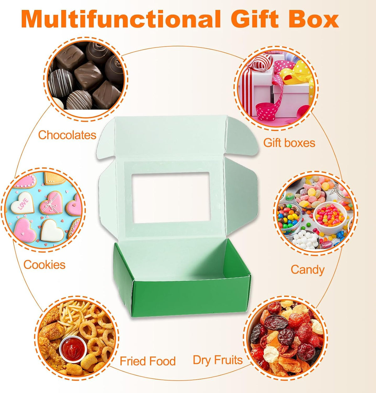 32Pcs Soap Packaging Boxes 2.4x3.3x1.2 Inch Kraft Soap Box with Window Mini Soap Present Treat Gift Box for Bakery