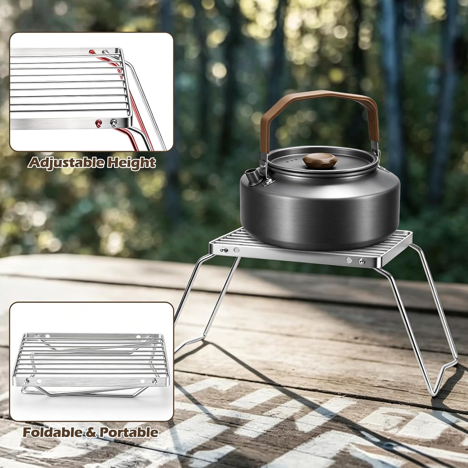 18PCS Camping Cookware Set, Camping Cooking Pot Pan Mess Kit | Camp Cooking Essentials Equipment Accessories with