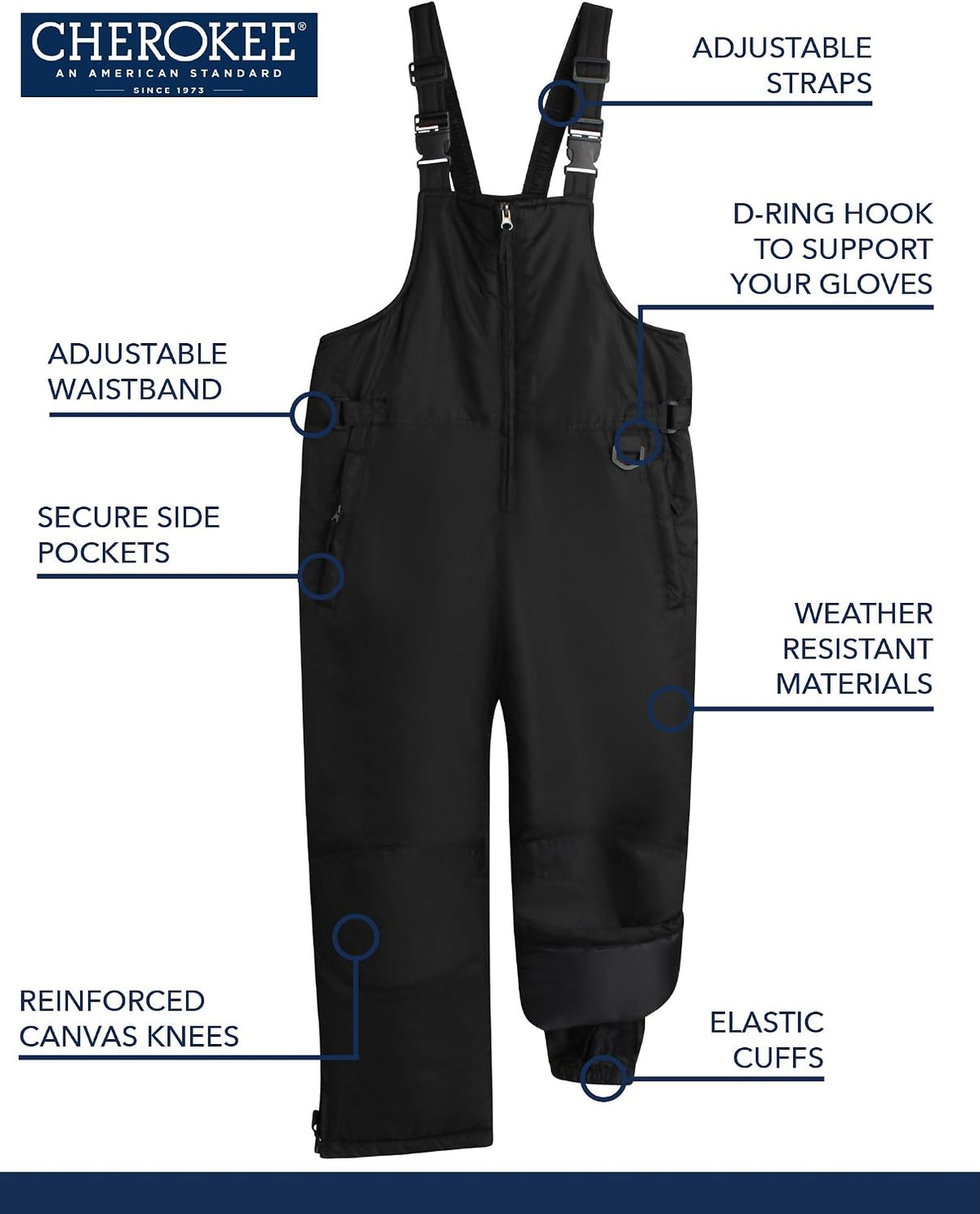 Kids Snow Bib - Insulated Winter Bib Overalls for Girls and Boys | Warm Winter Play Gear, Adjustable Waistband, Cozy