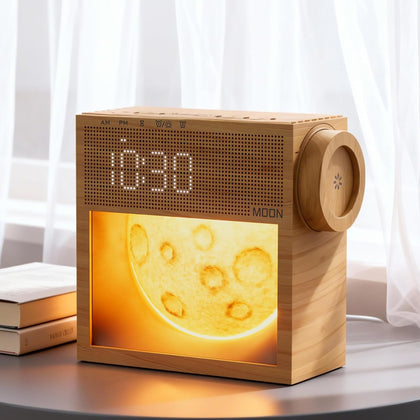 Sound Machine Alarm Clock with Sunrise Wake-Up Light, Plug-in Digital Clock | White Noise Machine with 20 Soothing