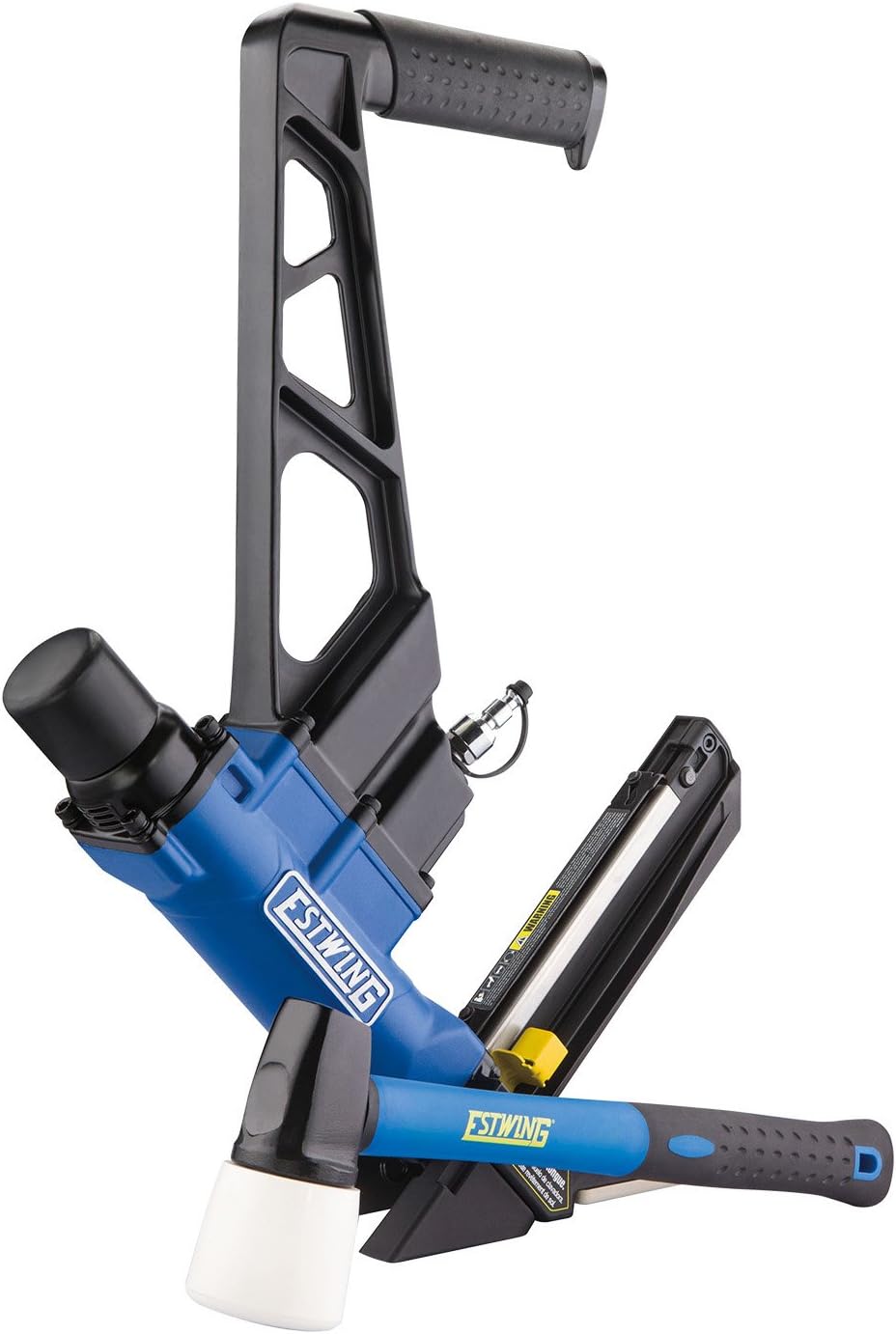 EFL50Q Pneumatic 2-in-1 15.5-Gauge and 16-Gauge 2" Flooring Nailer and Stapler Ergonomic and Lightweight Nail Gun for