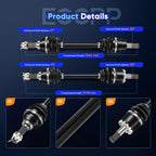 ECCPP CV Axle Drive Shaft Assembly - fit 2006-2009 2011-2020 for Kawasaki