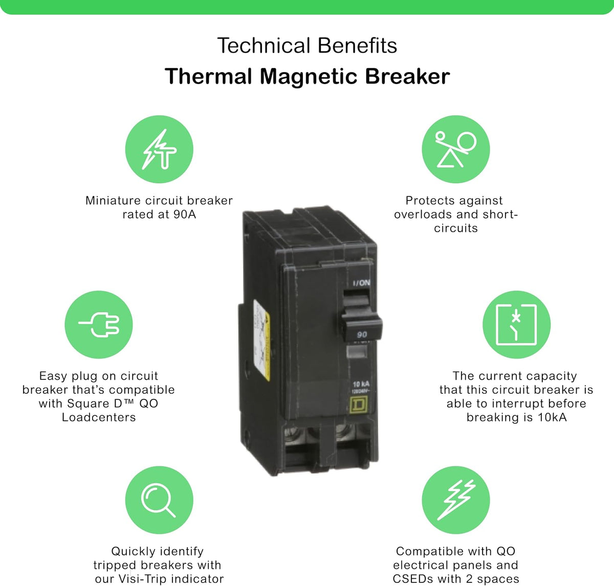 Square D by Schneider Electric Square D - QO290CP QO 90-Amp Two-Pole Circuit Breaker