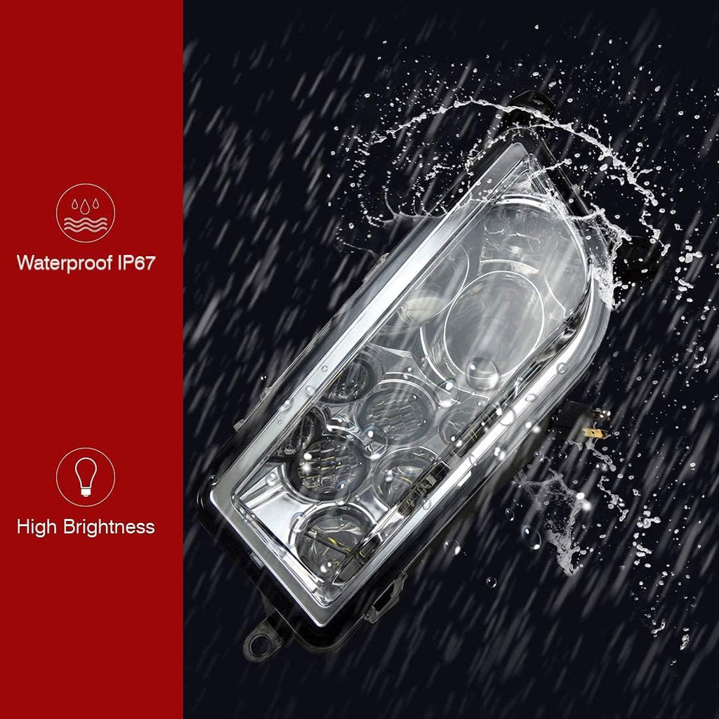 KEMIMOTO Front Headlight Compatible with Polaris RZR XP 1000