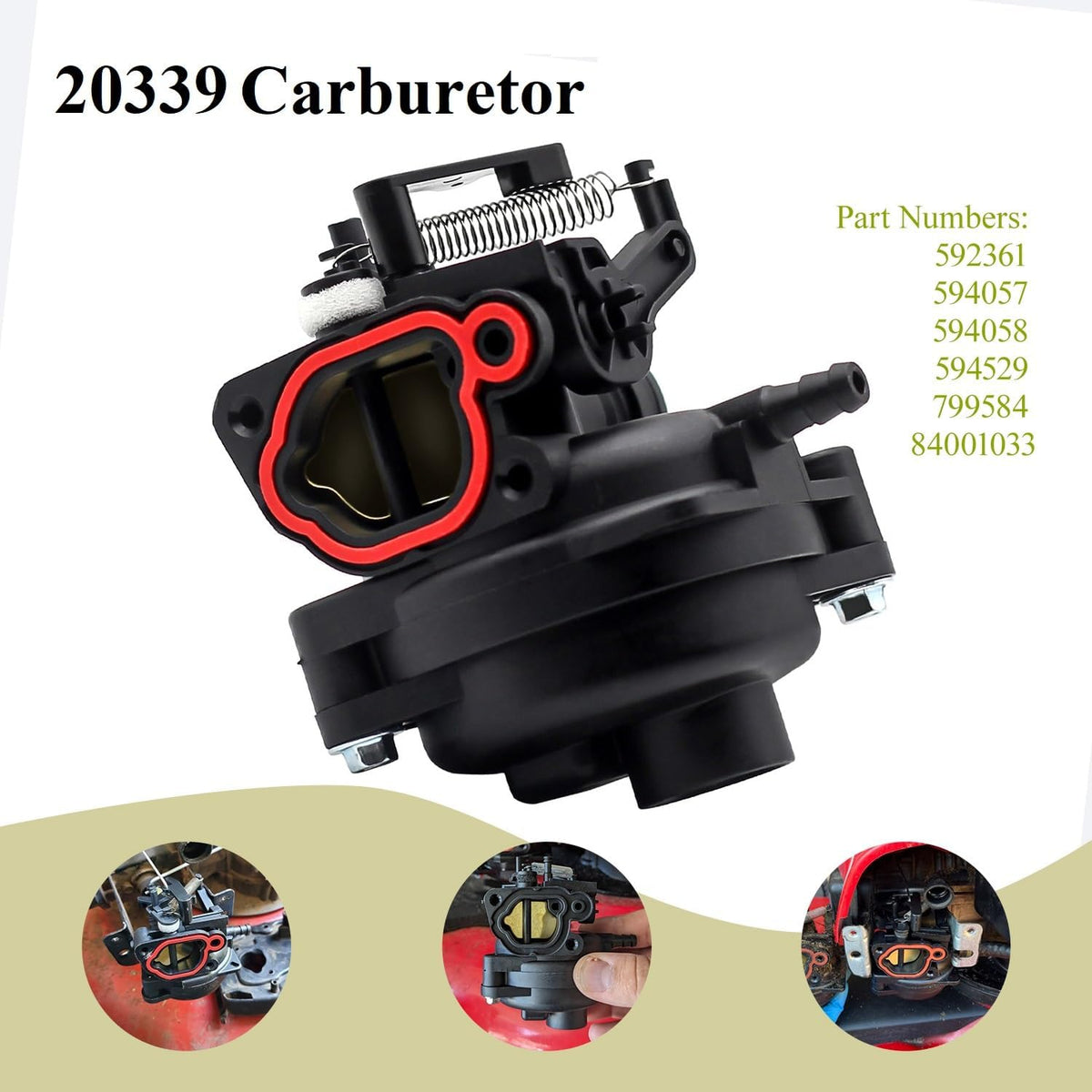 20339 carburetor for 163cc Toro 22" Recycler smartstow Mower