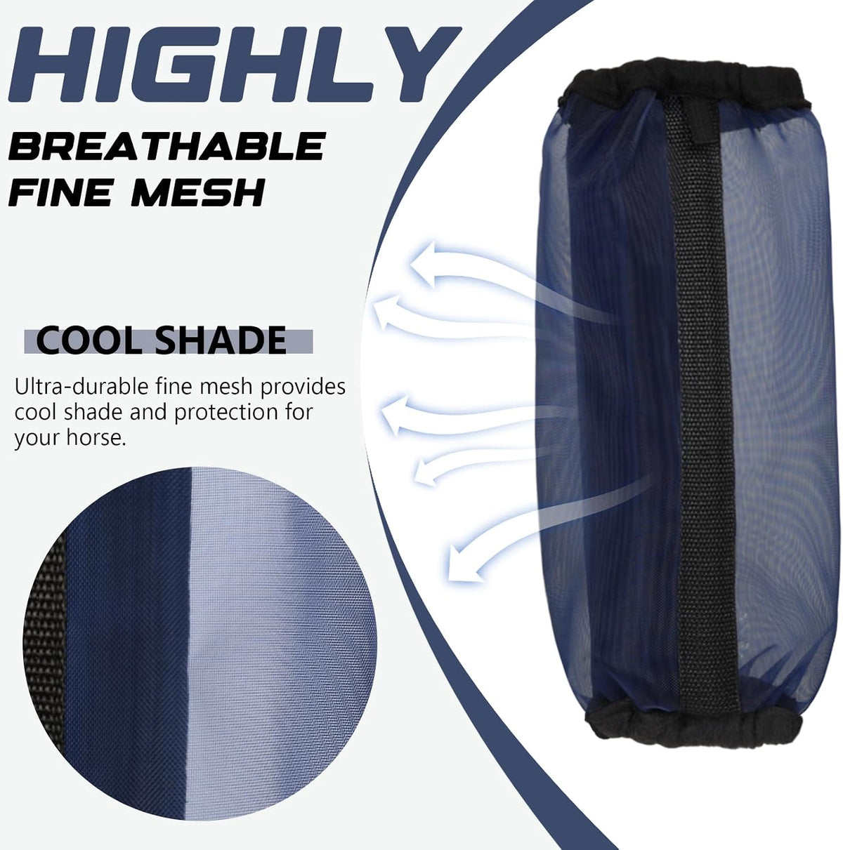 All-Purpose Fine Mesh Horse Fly Boots Breathable Anti-Fly Leggings