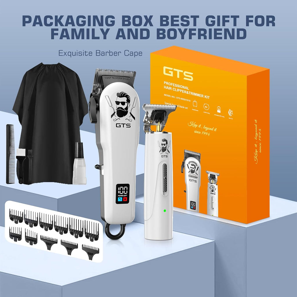 GTSPro Hair Clippers for Men, Clippers and Trimmers Set, Barber Clippers, Electric Hair Trimmer with Box, Gifts for